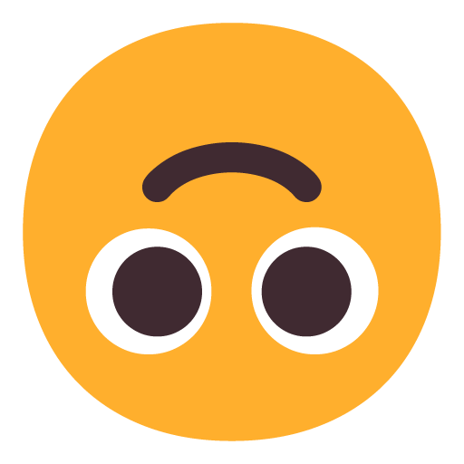 Faccina Sottosopra as drawn by Microsoft in Windows 11 22H2