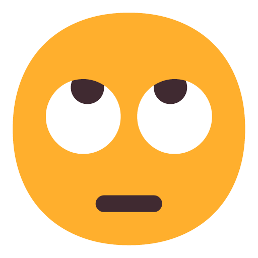 Face with Rolling Eyes, the previous design