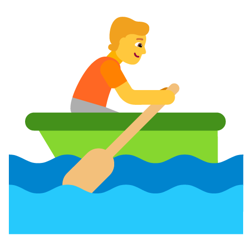 Person Rowing Boat as drawn by Microsoft in Windows 11 22H2
