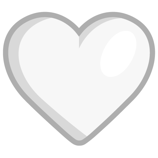 White Heart as drawn by Microsoft in Windows 11 22H2