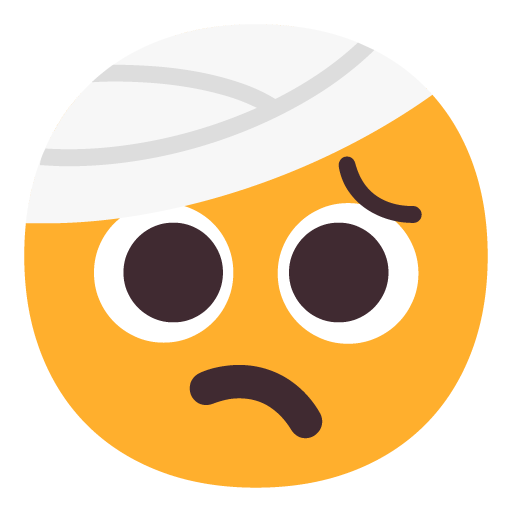 Face with Head-Bandage, the previous design