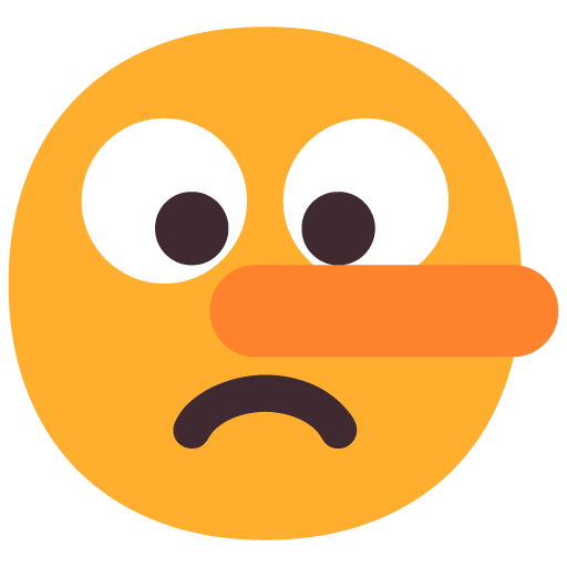 Faccina Bugiarda as drawn by Microsoft in Windows 11 22H2