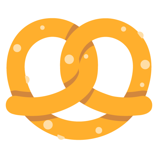 Pretzel as drawn by Microsoft in Windows 11 22H2