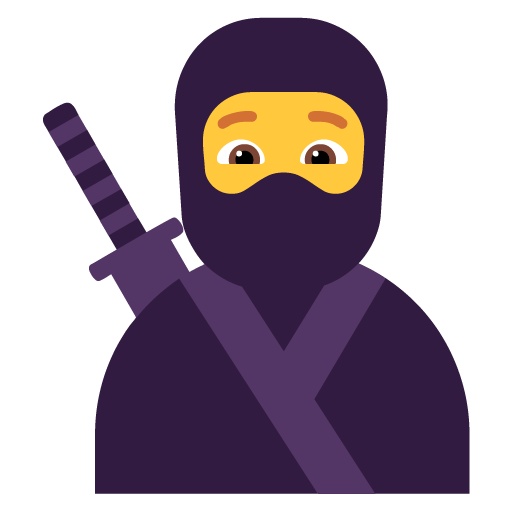Ninja as drawn by Microsoft in Windows 11 22H2