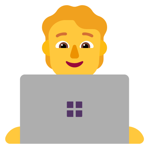 Technologist as drawn by Microsoft in Windows 11 22H2