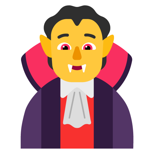 Vampire as drawn by Microsoft in Windows 11 22H2