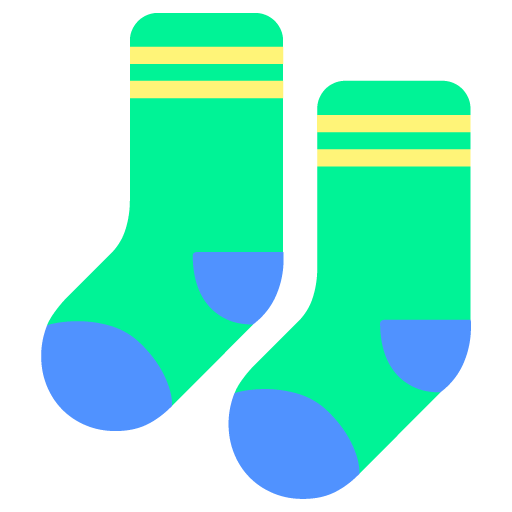 Socks as drawn by Microsoft in Windows 11 22H2