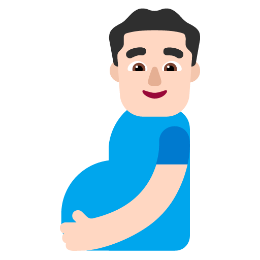 Pregnant Man: Light Skin Tone, the design in this release