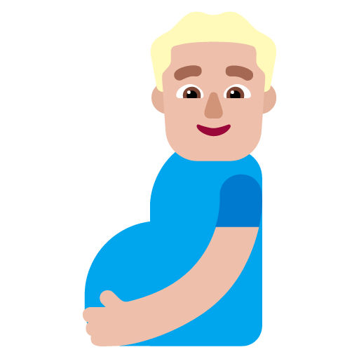 Pregnant Man: Medium-Light Skin Tone, the design in this release