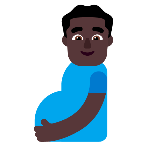 Pregnant Man: Dark Skin Tone, the design in this release