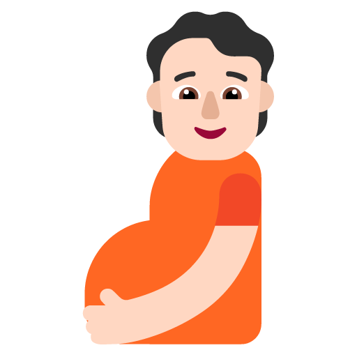 Pregnant Person: Light Skin Tone, the design in this release