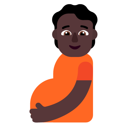 Pregnant Person: Dark Skin Tone, the design in this release