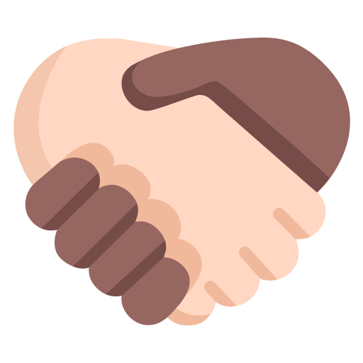 Handshake: Light Skin Tone, Medium-Dark Skin Tone, the design in this release