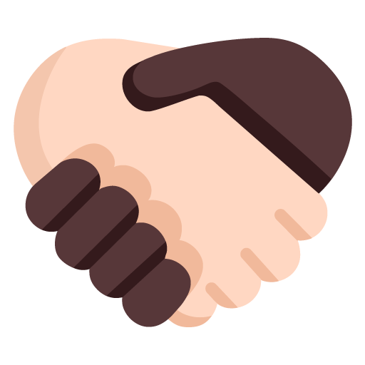 Handshake: Light Skin Tone, Dark Skin Tone, the design in this release