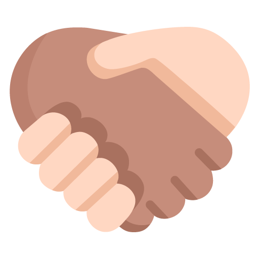 Handshake: Medium Skin Tone, Light Skin Tone, the design in this release