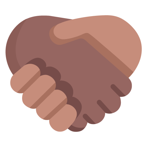Handshake: Medium-Dark Skin Tone, Medium Skin Tone, the design in this release