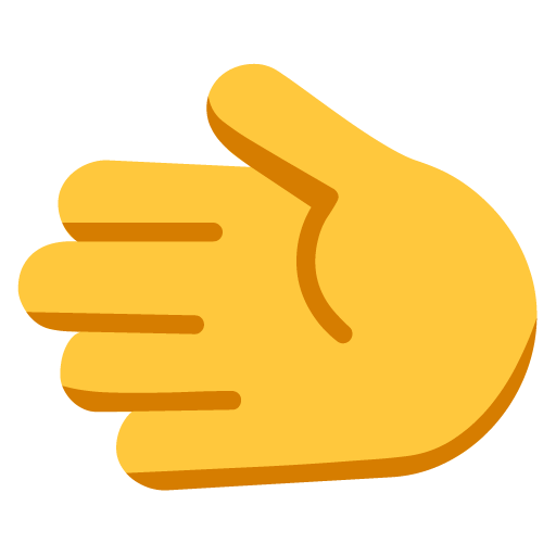 Nach Links Weisende Hand as drawn by Microsoft in Windows 11 22H2