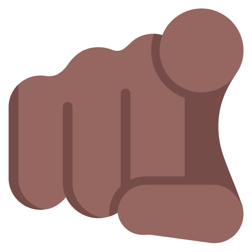 index pointing at the viewer: medium-dark skin tone — Microsoft