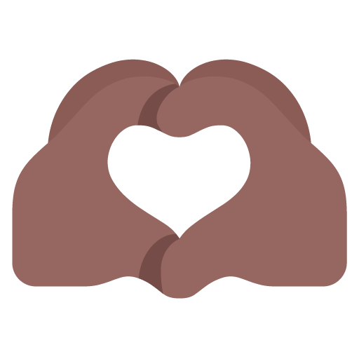 Heart Hands: Medium-Dark Skin Tone, the design in this release