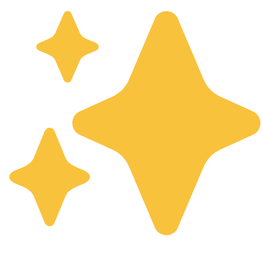 Sparkles as drawn by Microsoft in Windows 11 22H2