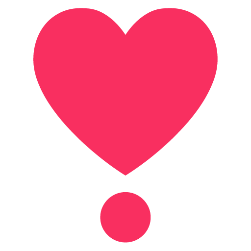 Heart Exclamation as drawn by Microsoft in Windows 11 22H2