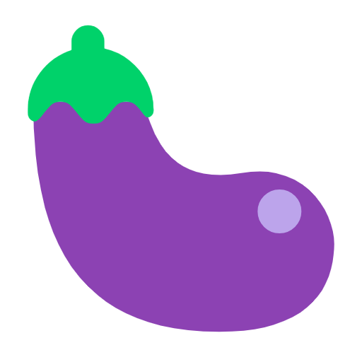 Eggplant as drawn by Microsoft in Windows 11 23h2 June 2024 Update
