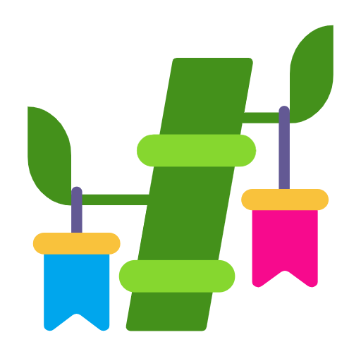 Tanabata Tree as drawn by Microsoft in Windows 11 23h2 June 2024 Update