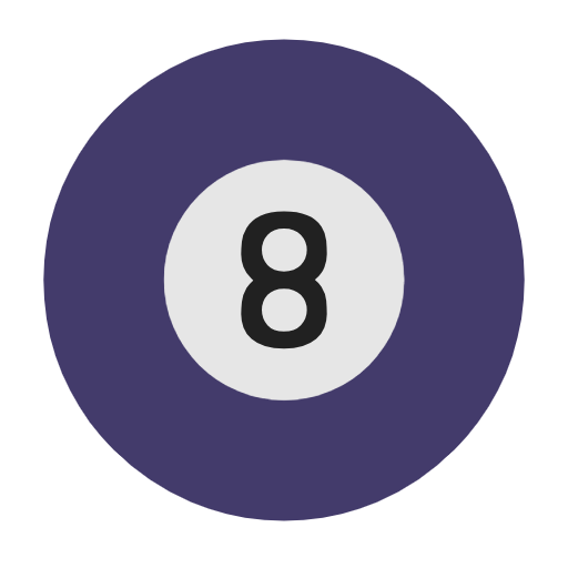 Pool 8 Ball as drawn by Microsoft in Windows 11 23h2 June 2024 Update