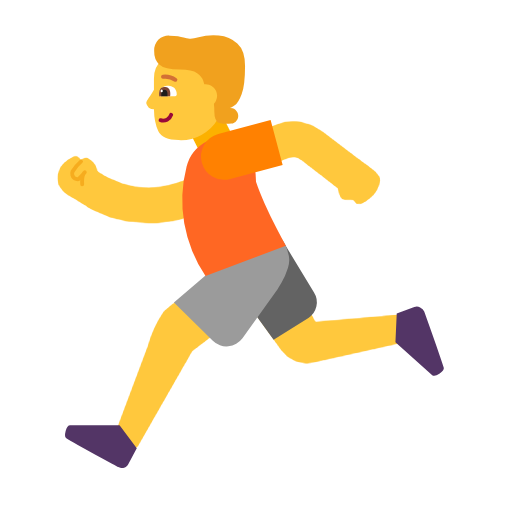 Person Running as drawn by Microsoft in Windows 11 23h2 June 2024 Update