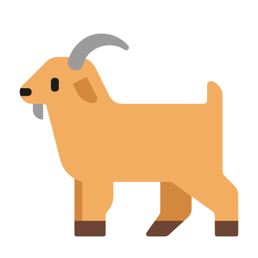 Goat as drawn by Microsoft in Windows 11 23h2 June 2024 Update