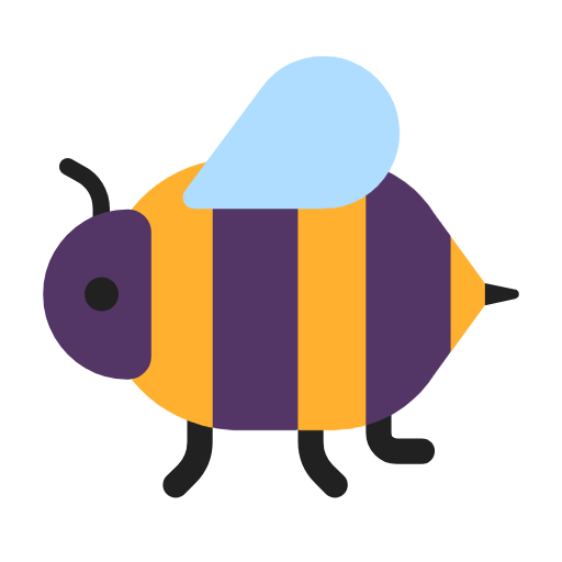 Honeybee as drawn by Microsoft in Windows 11 23h2 June 2024 Update