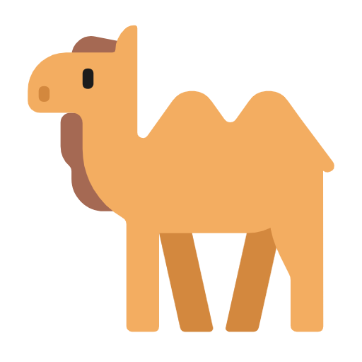 Two-Hump Camel as drawn by Microsoft in Windows 11 23h2 June 2024 Update