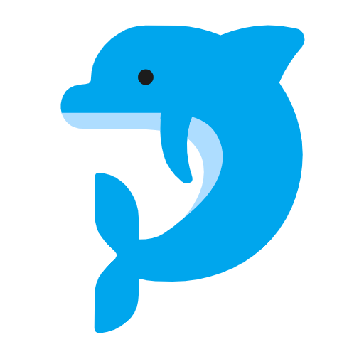 Dolphin as drawn by Microsoft in Windows 11 23h2 June 2024 Update