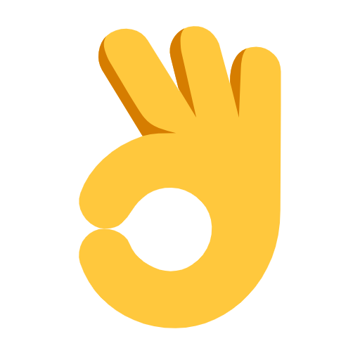 OK Hand as drawn by Microsoft in Windows 11 23h2 June 2024 Update