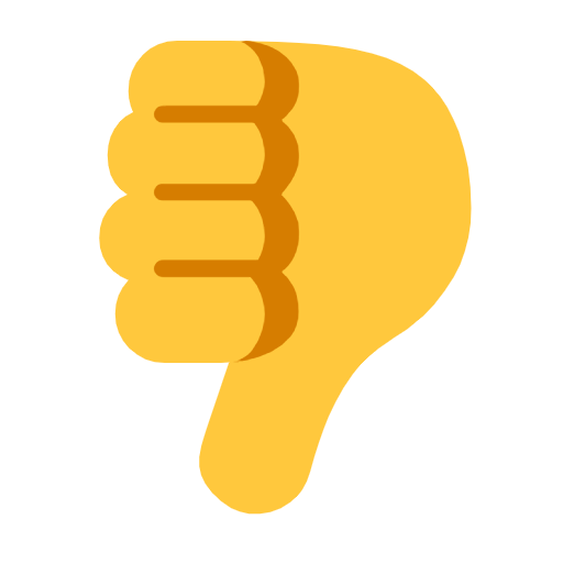 Thumbs Down as drawn by Microsoft in Windows 11 23h2 June 2024 Update