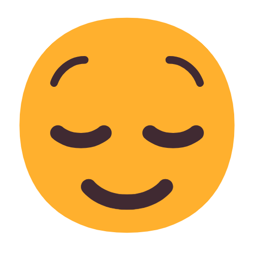 Relieved Face as drawn by Microsoft in Windows 11 23h2 June 2024 Update