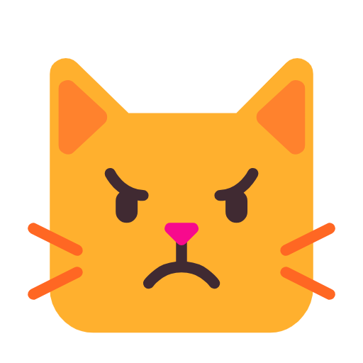 Pouting Cat as drawn by Microsoft in Windows 11 23h2 June 2024 Update