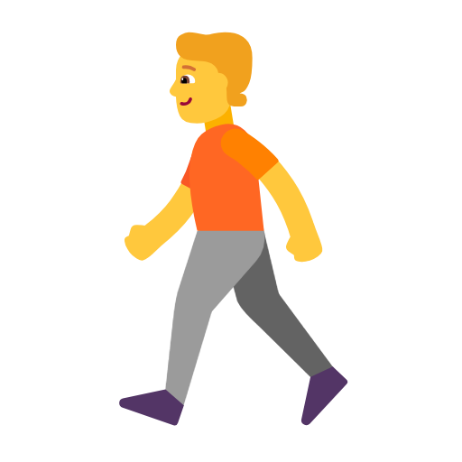 Person Walking as drawn by Microsoft in Windows 11 23h2 June 2024 Update