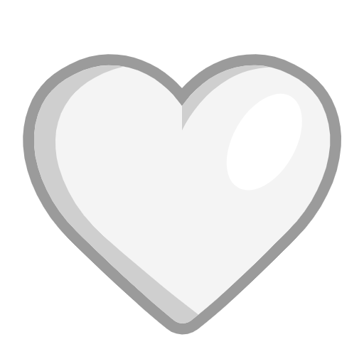 White Heart as drawn by Microsoft in Windows 11 23h2 June 2024 Update