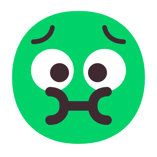 Nauseated Face as drawn by Microsoft in Windows 11 23h2 June 2024 Update
