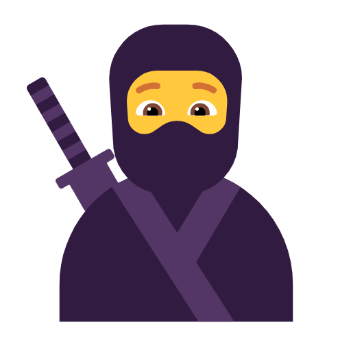 Ninja as drawn by Microsoft in Windows 11 23h2 June 2024 Update