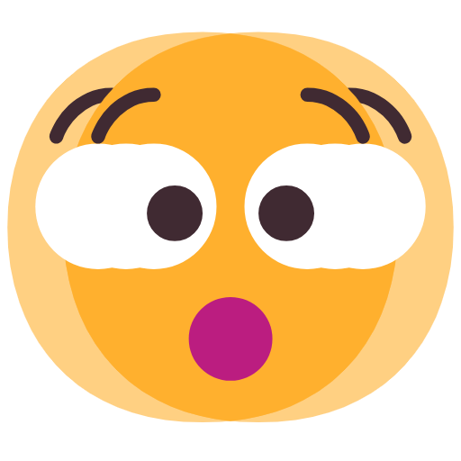 Shaking Face as drawn by Microsoft in Windows 11 23h2 June 2024 Update