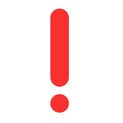Red Exclamation Mark as drawn by Microsoft in Windows 11 23h2 June 2024 Update
