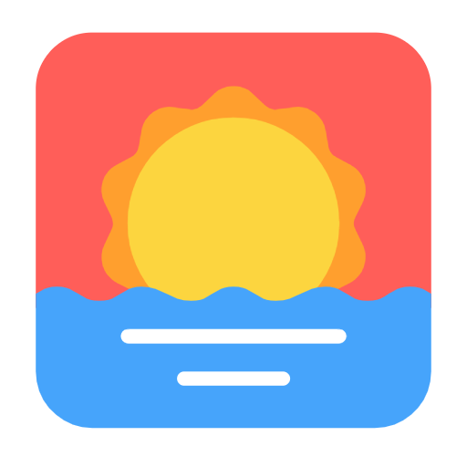 Sunrise as drawn by Microsoft in Windows 11 23H2