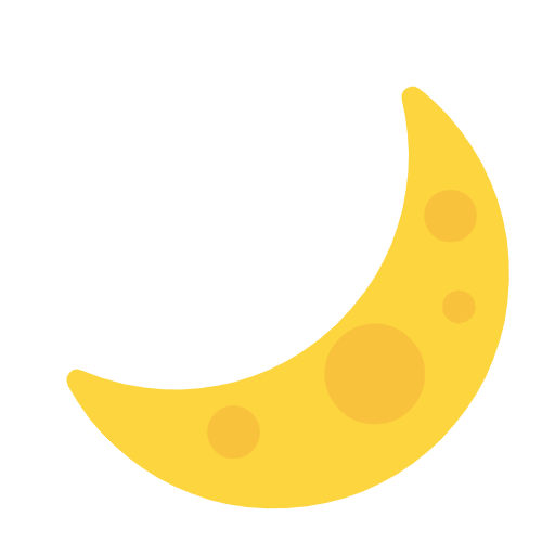 Crescent Moon as drawn by Microsoft in Windows 11 23H2