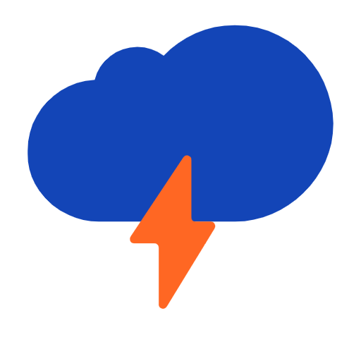 Cloud with Lightning as drawn by Microsoft in Windows 11 23H2