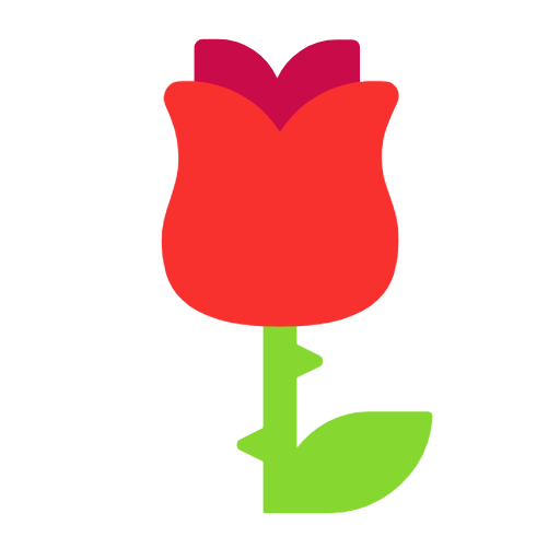 Rose as drawn by Microsoft in Windows 11 23H2