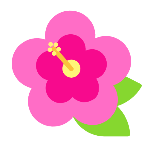 Hibiscus as drawn by Microsoft in Windows 11 23H2