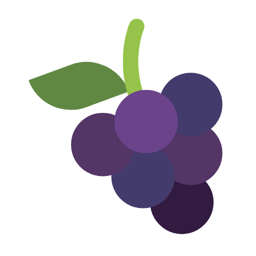 Grapes as drawn by Microsoft in Windows 11 23H2