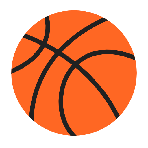 Basketball as drawn by Microsoft in Windows 11 23H2